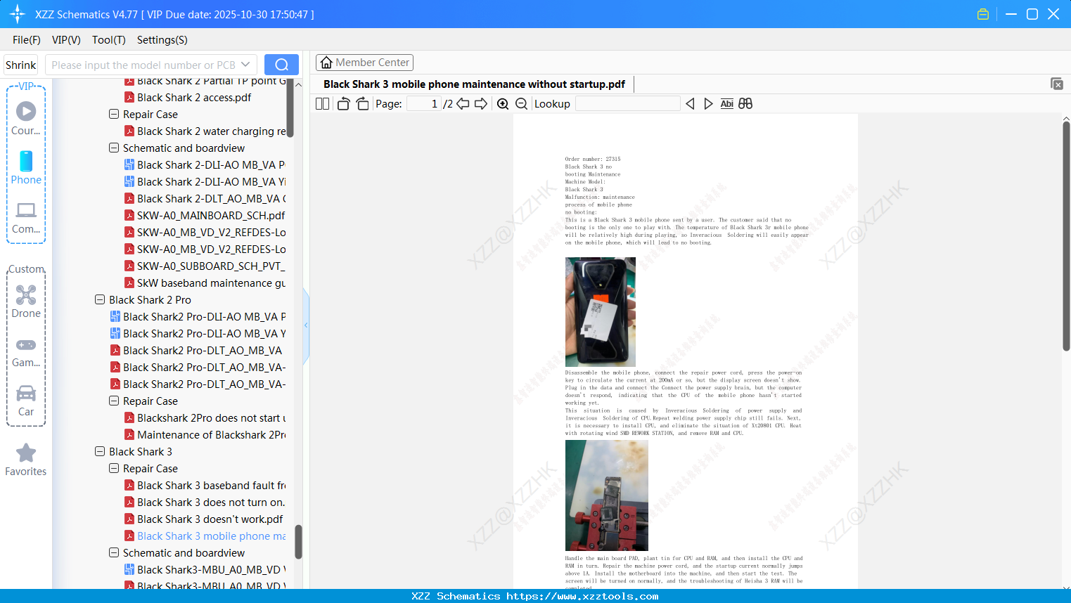 Xiaomi Black Shark 3 Mobile Phone Maintenance Without Startup